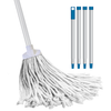Cotton Deck Mop - 12 oz. w/ Coated Steel 48" 4-Piece Threaded Handle