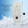 Cotton Deck Mop - 12 oz. w/ Coated Steel 48" 4-Piece Threaded Handle
