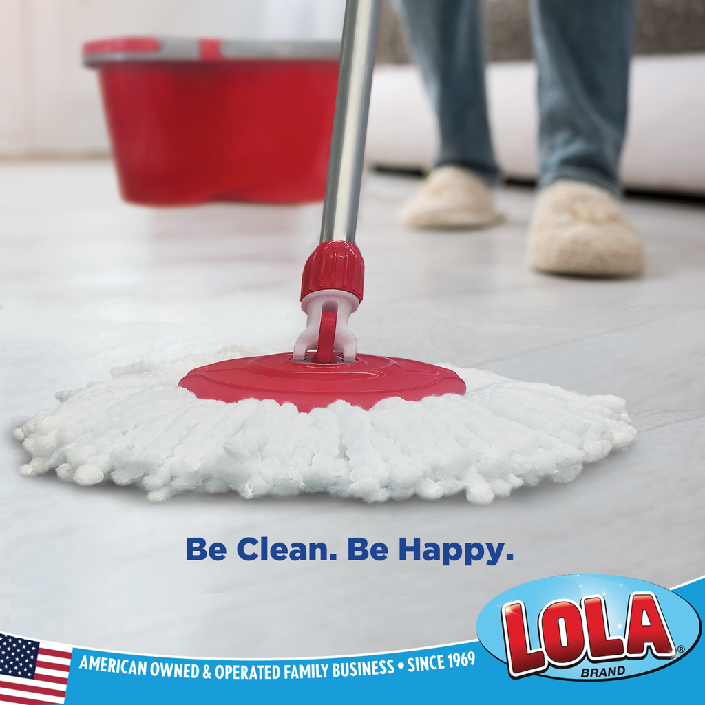 Lola Products Revolution Microfiber Spin Mop Refill | Braided Microfiber  Pad Head | Super Absorbent | Reusable & Machine Washable | Great for Any  Hard