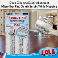 Deep cleaning Replacement Pad for The Evolution™ Microfiber Self-Washing Mop System