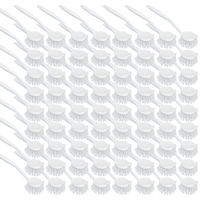 Dish Brush with Scraper, w/ Non-Scratch Bristles