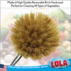 LOLA "The Original" Tampico Vegetable & Dish Brush Replacement Large Heads, 3 Pack