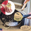 "The Original" Lola Tampico Vegetable & Dish Brush | Large Head Refills 3 Pack