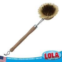 Lola Pot and Pan Brush Replacement Head| Brass Wire & Tampico Bristles - 3 Pack