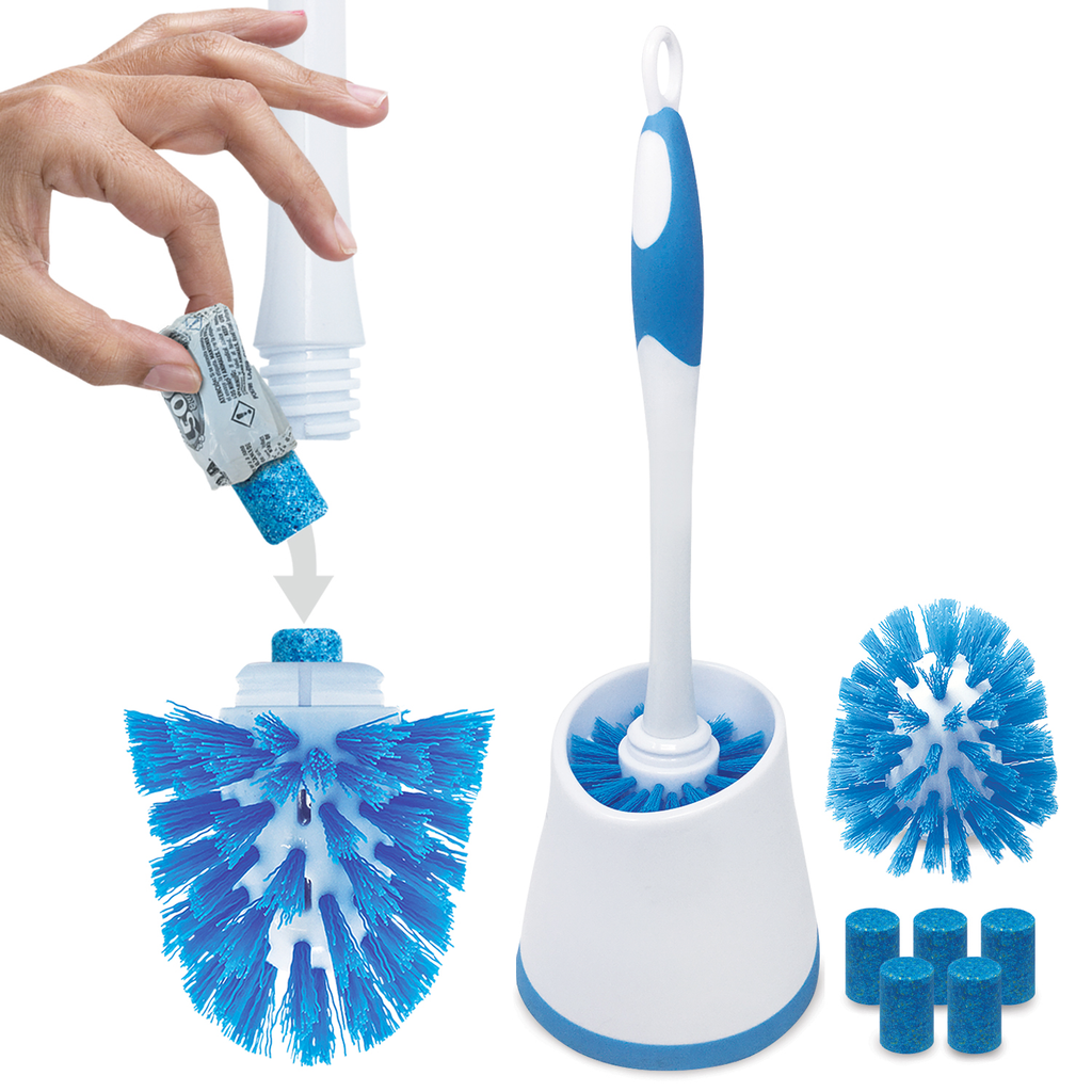 500 Brushes Starter Plus Kit, Toilet Bowl Brush w/ Cleanser