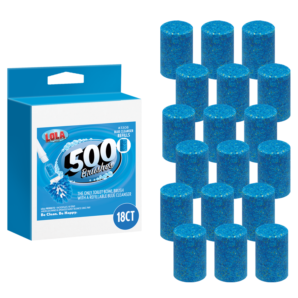 Toilet Bowl Cleaner Brush With Holder - 500 Brushes Kit