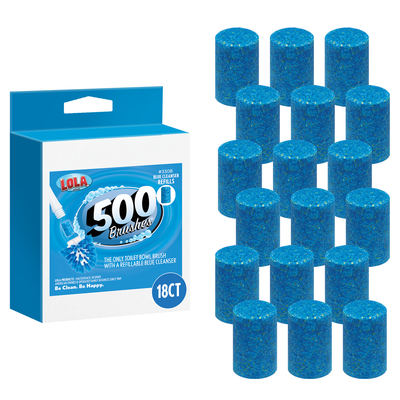 500 Brushes Blue Cleanser Cartridge Refills - 18 Count