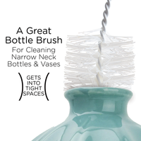 Bottle Brush, w/ Durable Poly Fiber Bristles - 2 Pack