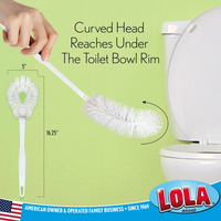 Toilet Bowl Brush, w/ Curved Head