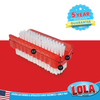 Hand and Nail Brush With Plastic No Slip Grip Block Handle, LOLA, #363