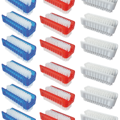 Hand & Nail Brush (3 Pack - Assorted Colors) -Case Pack of 144