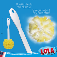 Lola Products "Original" Kitchen Sponge Puff Bottle Cleaner, #377