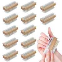 Hand & Nail Brush, Wood Block -12 Pack