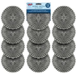 Wire Mesh Scourer, 3.25" Diameter x 1" for Heavy Duty Jobs, item# 392, LOLA®