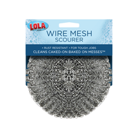 Wire Mesh Scourer, 3.25" Diameter x 1" for Heavy Duty Jobs (Single)