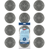 Wire Mesh Scourer - 12 pack