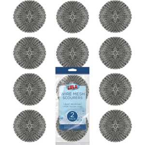 Wire Mesh Scourer - 12 pack
