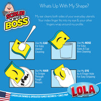 Compare to Scrub Daddy, The Scrub Wipe Boss Sponge, Item# 395, LOLA