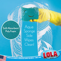 Scrubber and Wipe Clean Sponge, # 395, LOLA