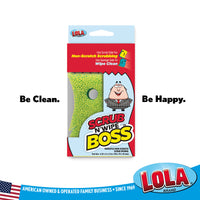 Scrub Daddy comparable Scrub and Wipe Bosss, Item# 395, LOLA