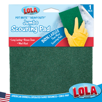 scourer and scrubbing pad, #396, By LOLA Cleaning