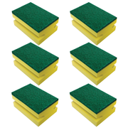 Pot Brite Scouring Sponge, 3.75" x 2.75" x 1.875" - 6 count