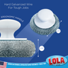 wire mesh scourers, 3.25" x 3.25" x 1", lola, 399