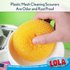 Jumbo Mesh Scourer, plastic, Item# 400, Lola products, Knitted Mesh Won't Scratch