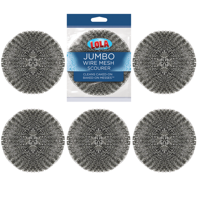 Jumbo Wire Mesh Scourer, 4