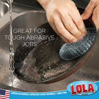 Jumbo Wire Mesh Scourer, 401, lola