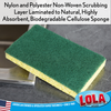 Lola Brand Cellulose Sponge and Scourer, Item#419