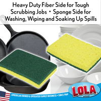 Lola Products, Cellulose Sponge and Scourer, Item#419