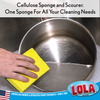 Dual Purpose Cellulose Sponge and Scourer, Item#419