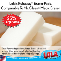 Mr. Clean Magic Eraser Comparable Rubaway Eraser Pads by Lola - 12 pack