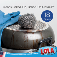 Stainless Steel Scourers | Item# 430 | Lola® Brand Cleaning