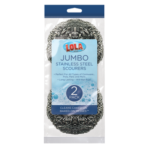 Jumbo Stainless Steel Scourer - 2 pack