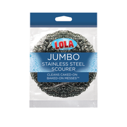 Stainless Steel Scourer, Jumbo Size, Great for Scrubbing Stainless Steel Cookware, Item# 432, LOLA