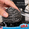 High Grade Jumbo Stainless Steel Scourer, by LOLA CLEANING, #432