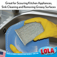 Wonder Scourer Non-Scratch Pad, Item# 445, Lola®, Gold