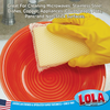 Lola Products Microfiber & Nylon Net Sponges: 12 Dual Sided Nylon Net Sponge Pads, Non-Scratch and 12-Sided Cleaning Sponge Pads, 24 Pack Combo