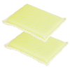 Nylon Net & Sponge Cleaning Pad - YELLOW
