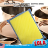 Nylon Net & Terry Sponge 2-Way Cleaning Pad