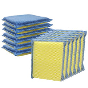 NYLON NET ONE SIDE & MICROFIBER TERRY CLOTH ONE SIDE / 2-WAY CLEANING SPONGE PAD - 12 PACK
