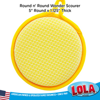 Round Wonder Scourer, Lola Products, #469