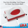 Scrub Sponge Pad with Grip Handle