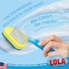 Soap Dispensing Dish Wand Refills, 2 Pack, Super absorbent scrubbing fiber sponge head, Item# 5031, LOLA