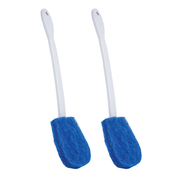 Bath & Toilet Bowl Scrubber, with Comfort Handle, Hang Hole, Non-Scratch and Removes Rings