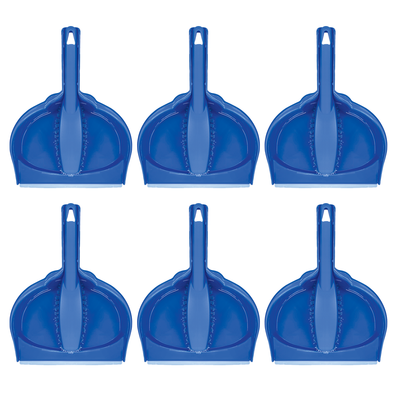 Dust Pan & Brush Set - Clip On - 6 count