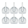 Dust Pan & Brush Set - Clip On - 6 count