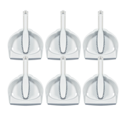 Dust Pan & Brush Set - Clip On - 6 count